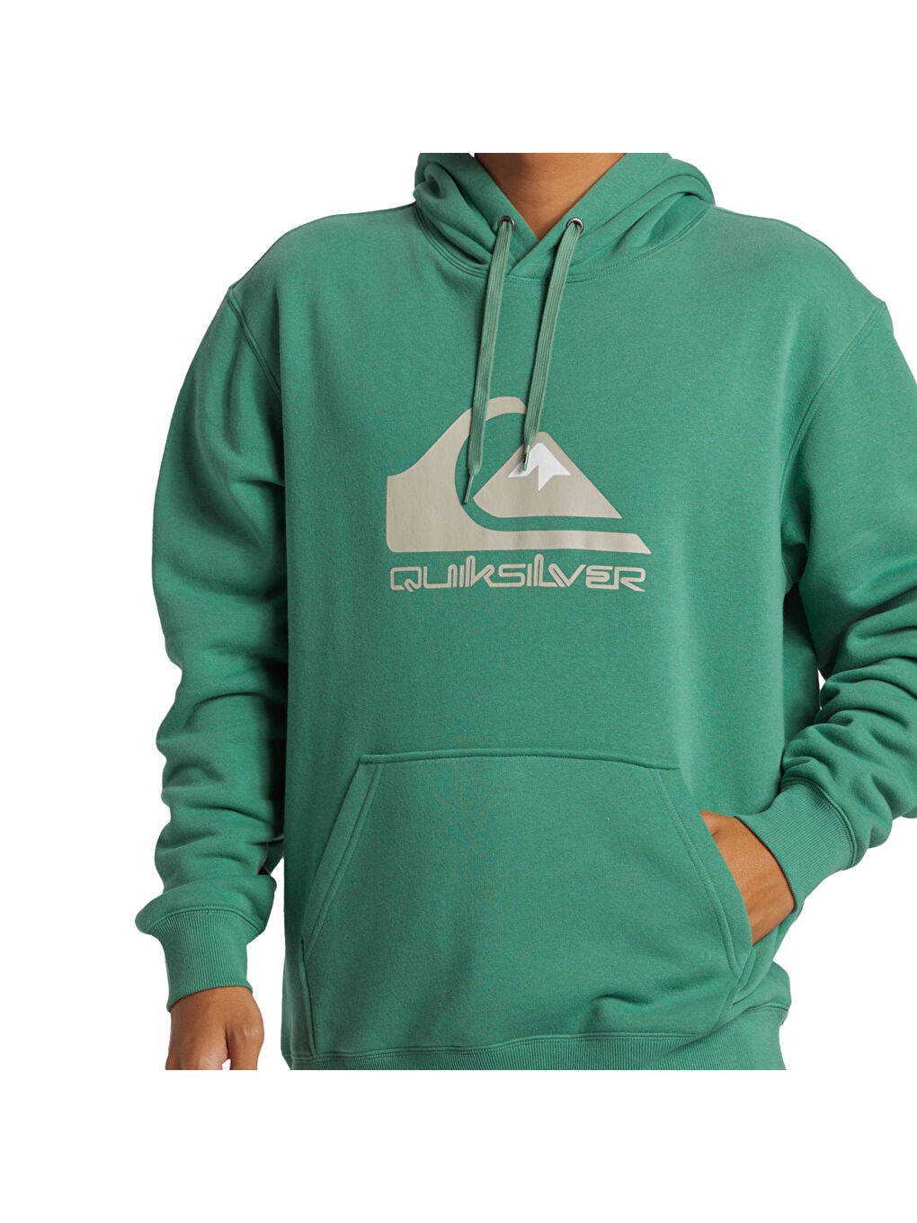 Haki Big Logo Hoodie Erkek Yeşil Kapüşonlu Sweatshirt-1