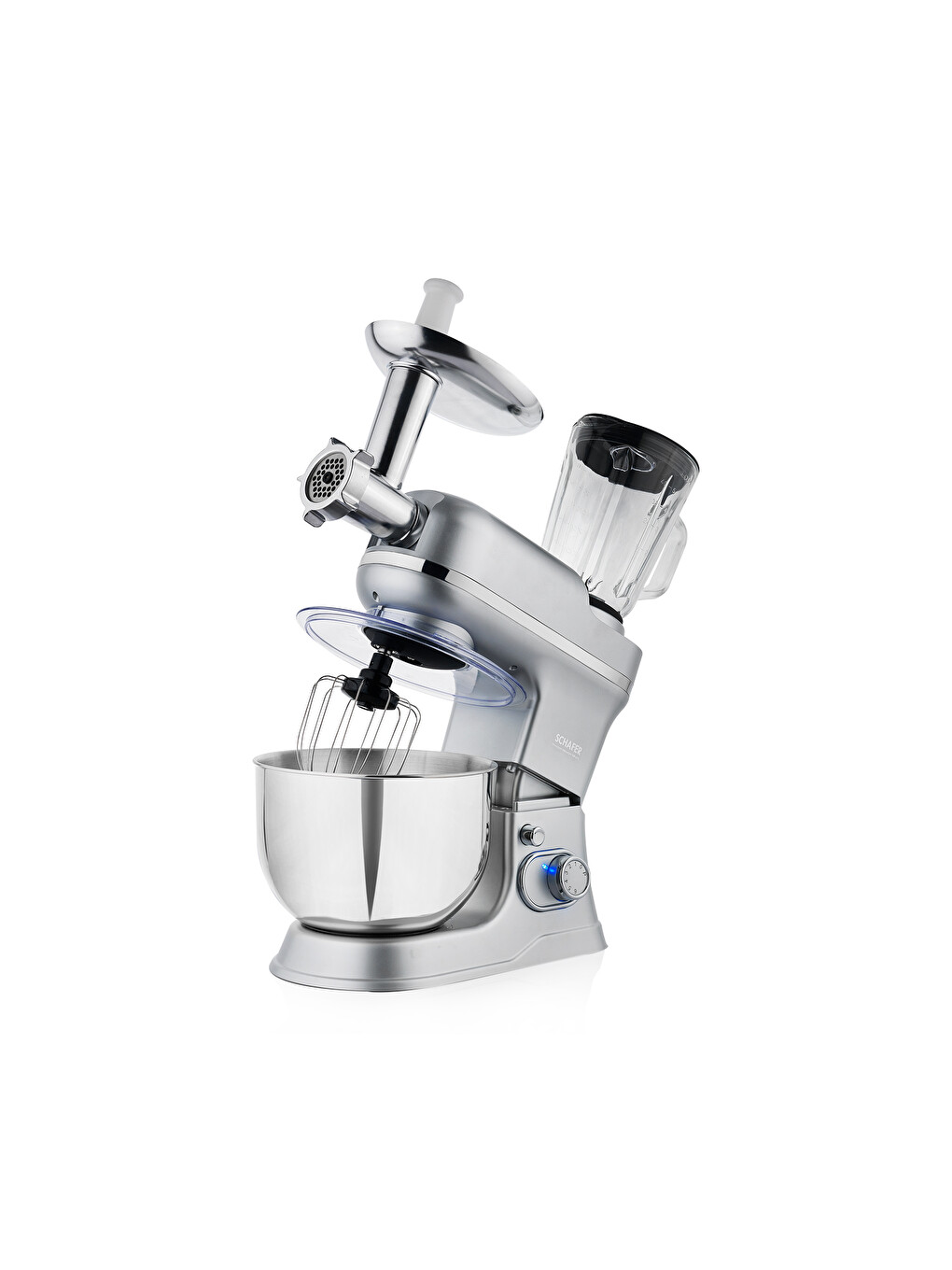 Prochef Master Multi Kıyma Ve Sürahi Blender Aparatlı Stand Mikser 5 L-gümüş-5