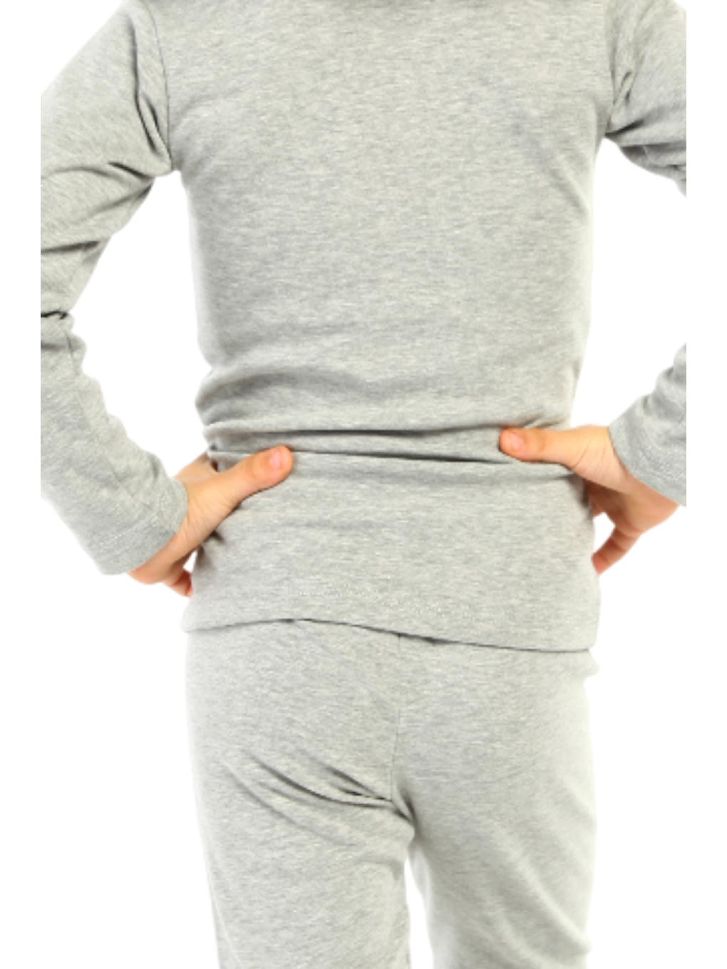 Gri Kız Çocuk Uzun Kol Termal Üst İçlik 6490-2