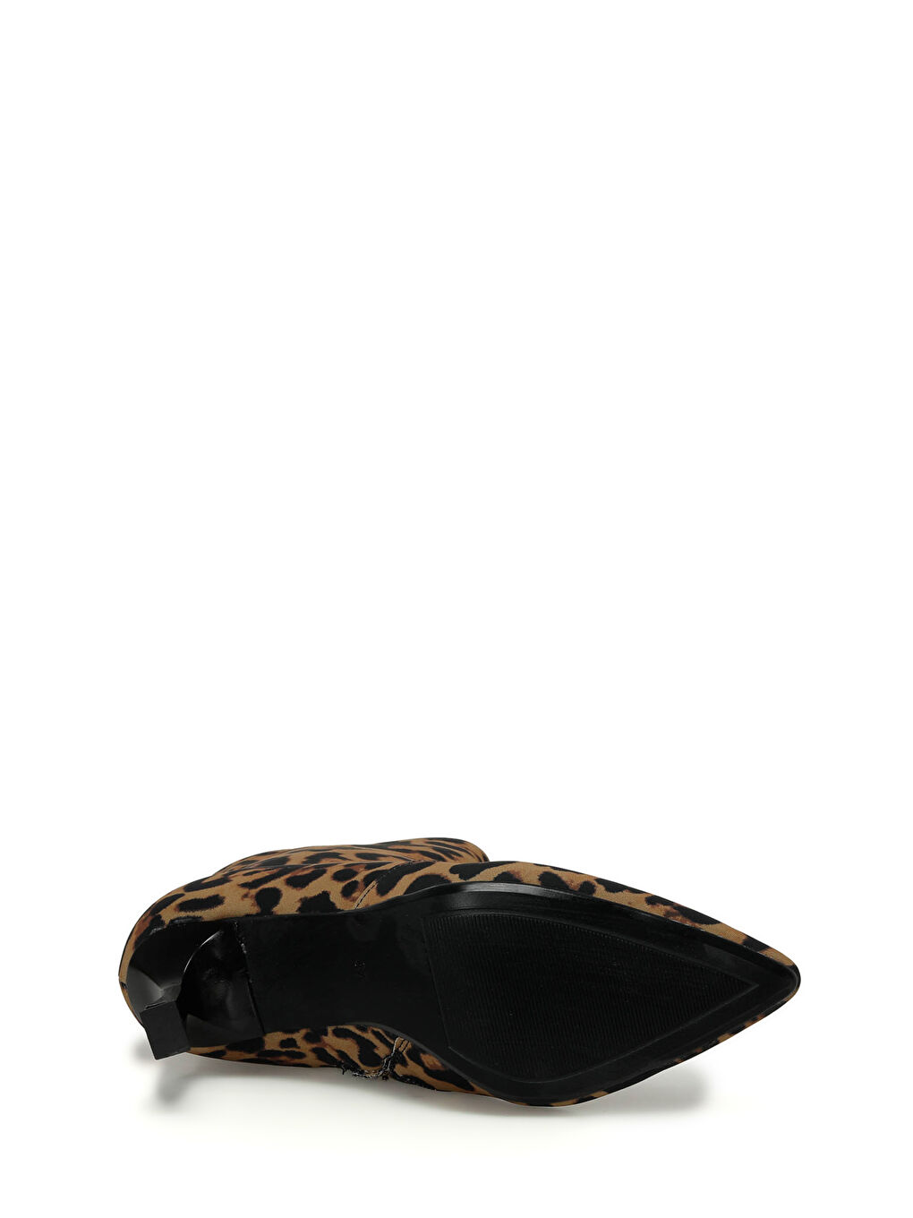Kahverengi 24K-526 4PR Leopar Kadın Topuklu Bot-5