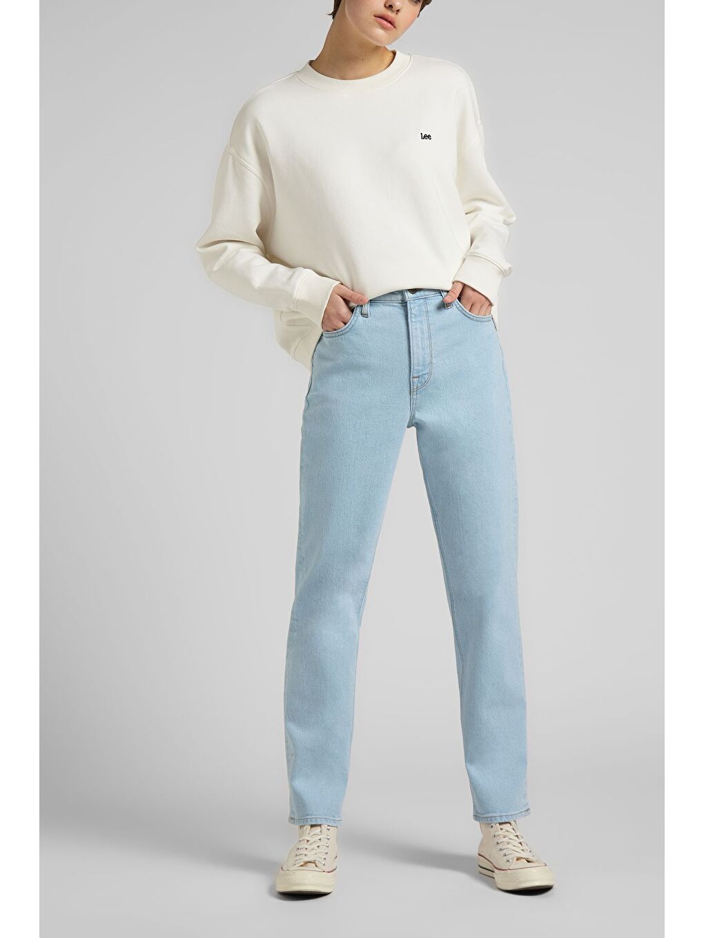 Yeşil Carol Regular Straight Fit Yüksek Bel Esnek Jean Jean Pantolon-1