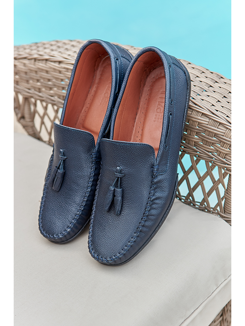 Koyu Lacivert Hakiki Deri Tokalı Kauçuk Taban Casual Ayakkabı 1033240159