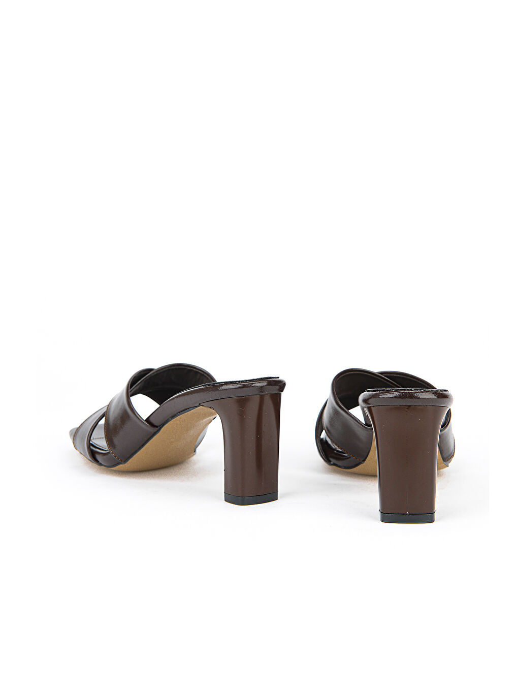 Kahverengi Kadın Topuklu Terlik 161996Z610 Kahve-2