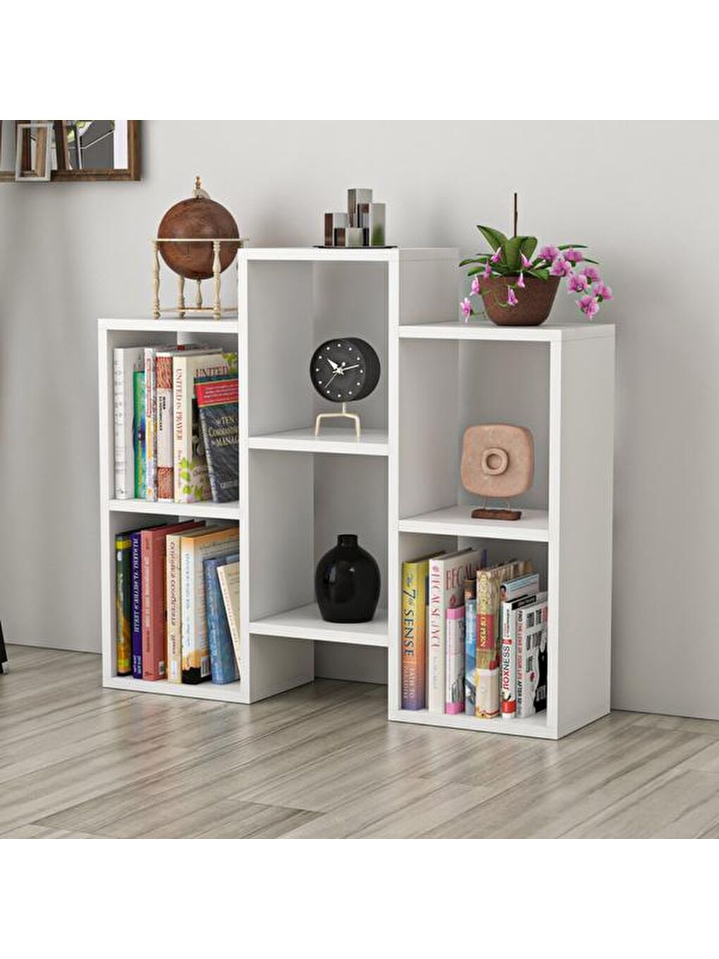 Çınar Kitaplık - Beyaz - 75x22x85 cm-2