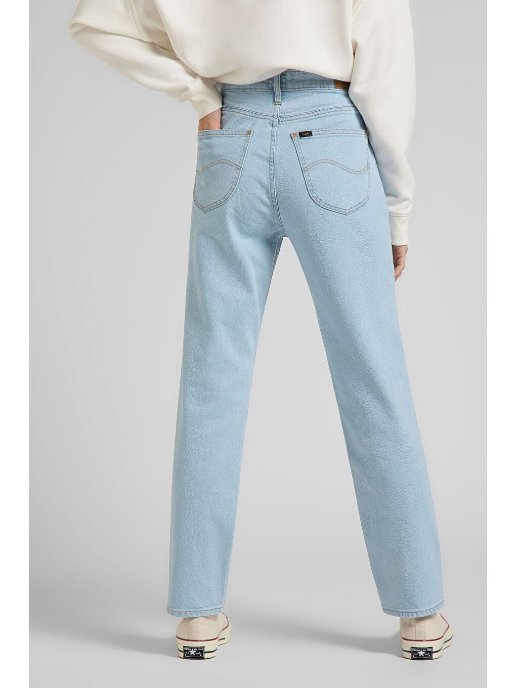 Yeşil Carol Regular Straight Fit Yüksek Bel Esnek Jean Jean Pantolon-3