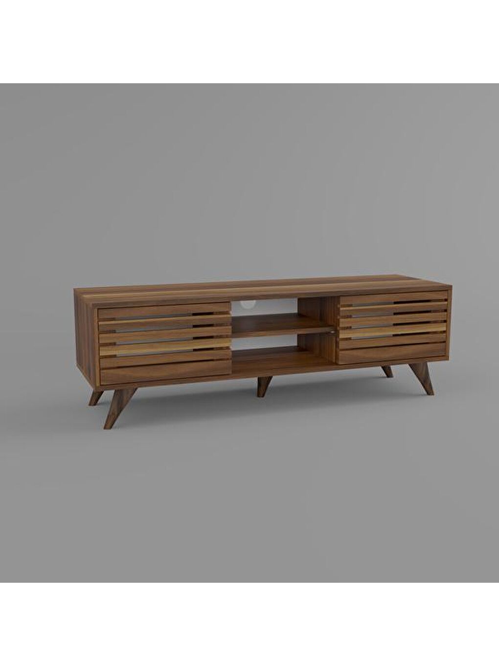 Kahverengi Stil Tv Ünitesi - Ceviz-4