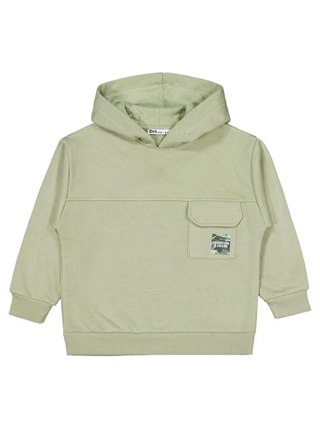 Haki Boys Kamuflaj Baskılı 6-9 Yaş Sweatshirt