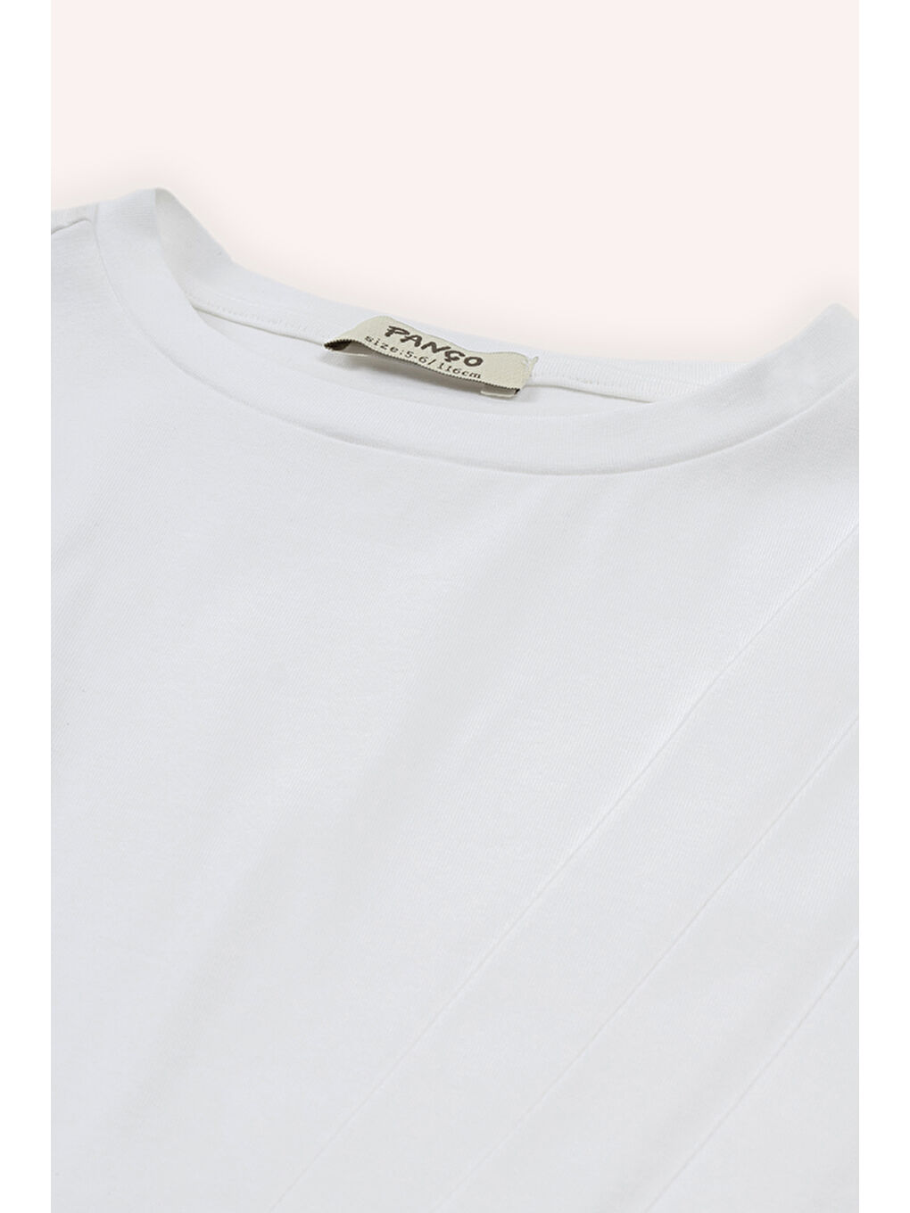 Kız Çocuk Lastikli T-Shirt Beyaz-2