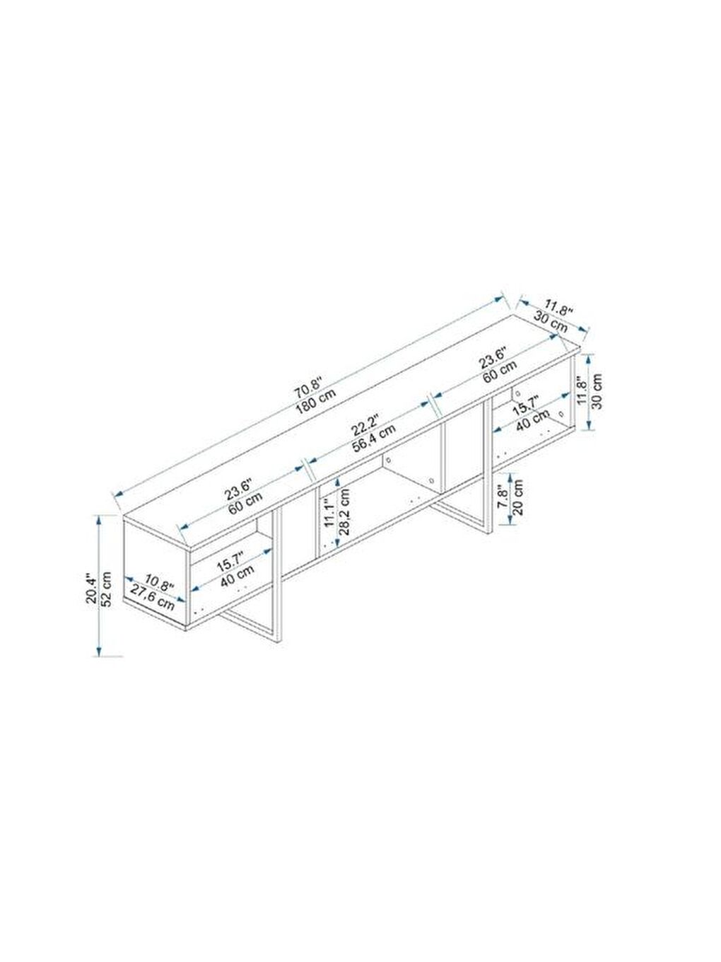 Kahverengi Setas Tv Ünitesi - Barok Ceviz-5