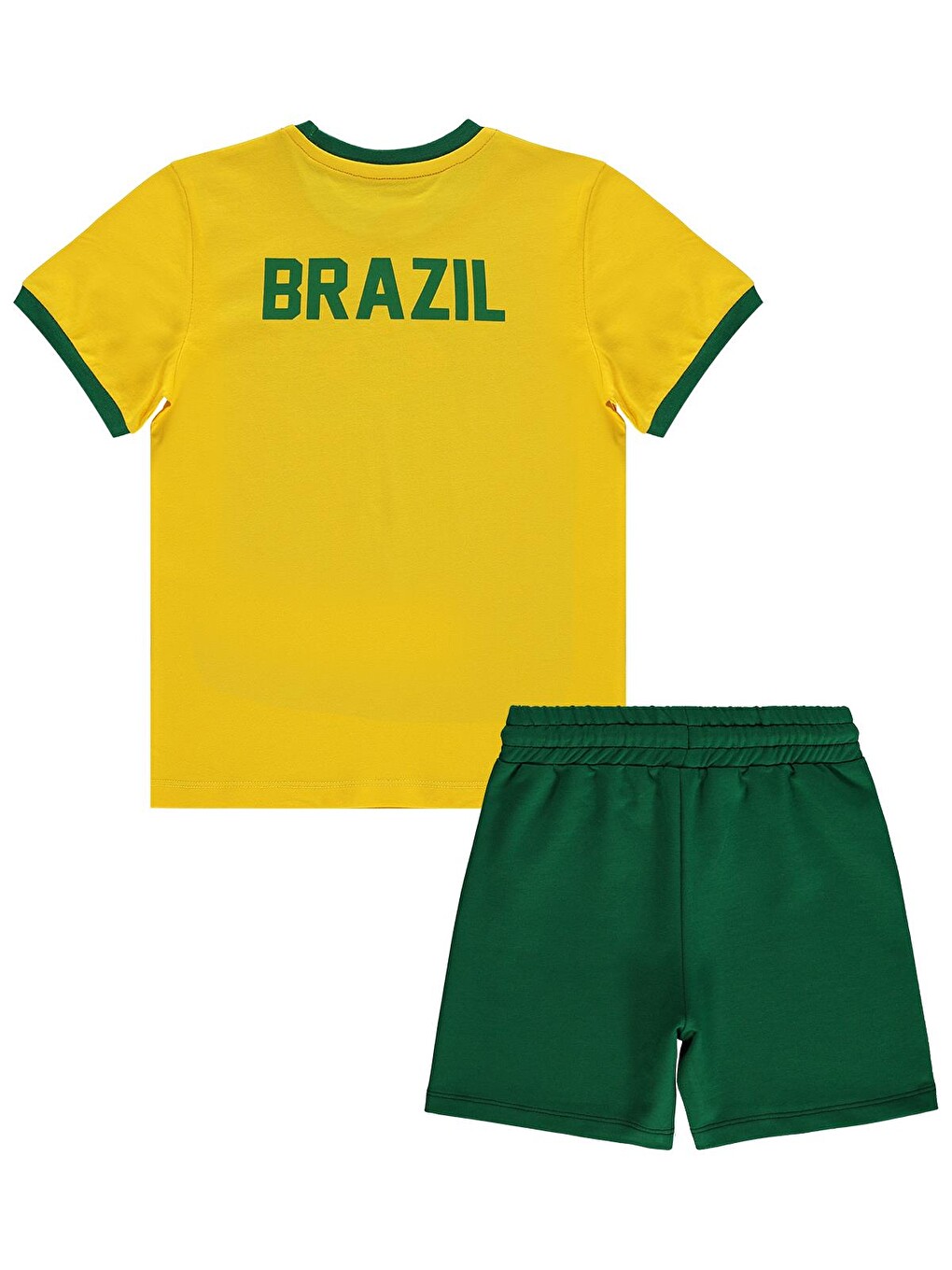 Boys Brazıl Baskılı 10-13 Yaş Takım - Sarı-4