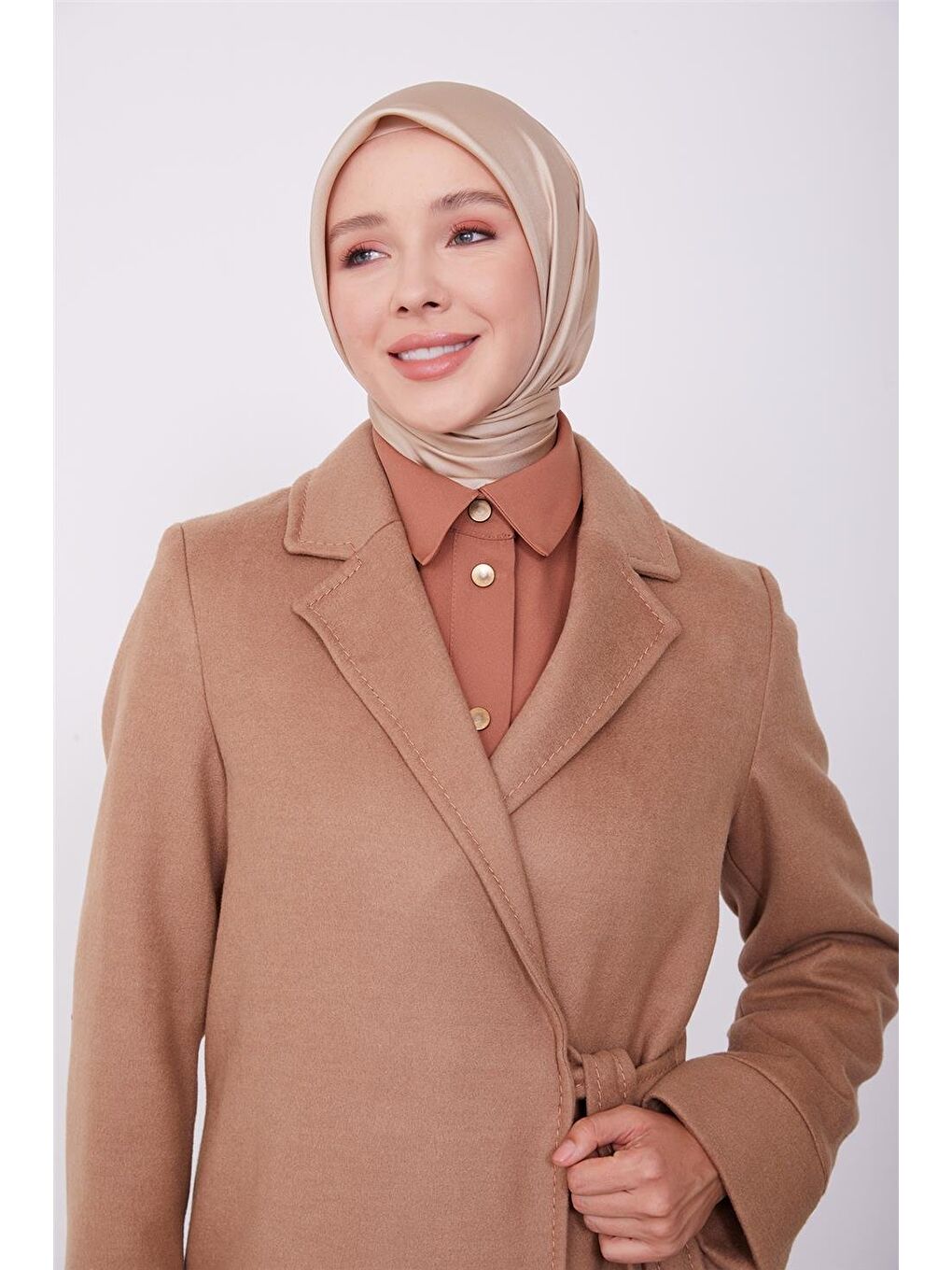 ARMİNE Kahverengi Yandan Bağmalı Kaban 23K7220 Camel