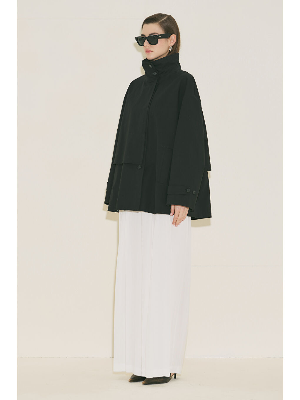 Rıa Tasarım Trençkot Siyah