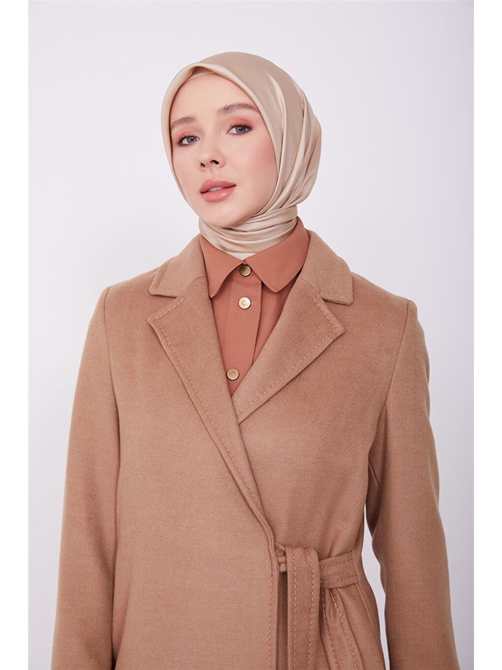ARMİNE Kahverengi Yandan Bağmalı Kaban 23K7220 Camel - 2