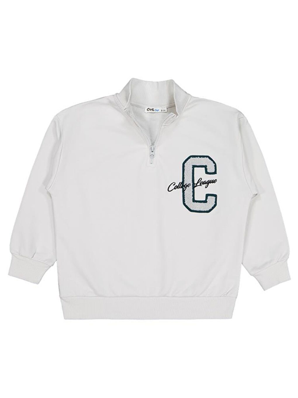 Gri Boys C Chıcago Baskılı-nakışlı 6-9 Yaş Sweatshirt