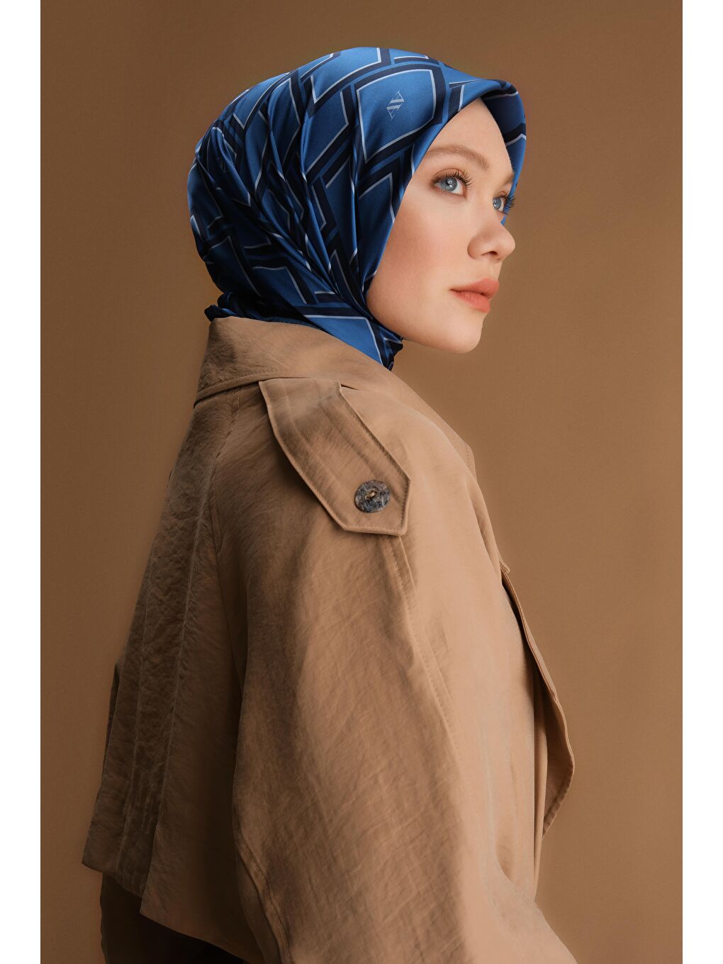 Kahverengi Oversize Modal Trençkot 24Y8712 Camel-1