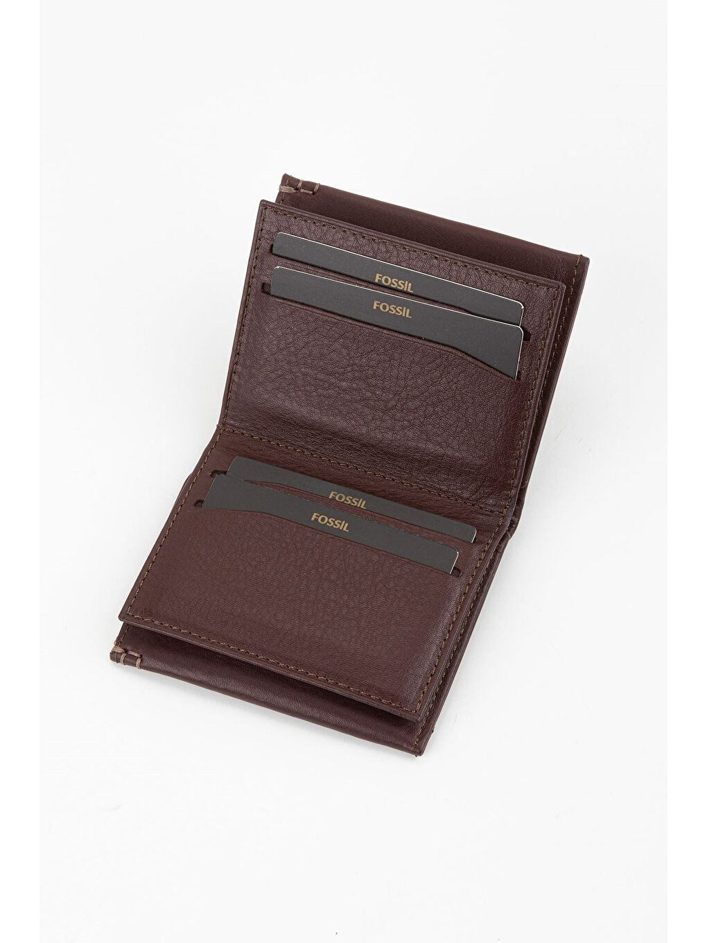 Kahverengi Kutulu Hakiki Deri Taba Dikey Erkek El Portföyü Cüzdan-3
