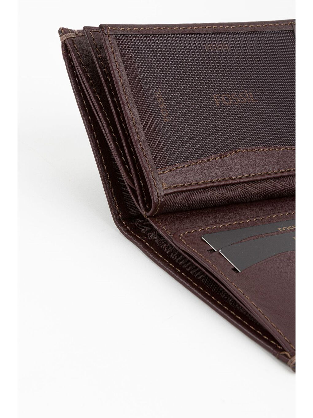 Kahverengi Kutulu Hakiki Deri Taba Dikey Erkek El Portföyü Cüzdan-5
