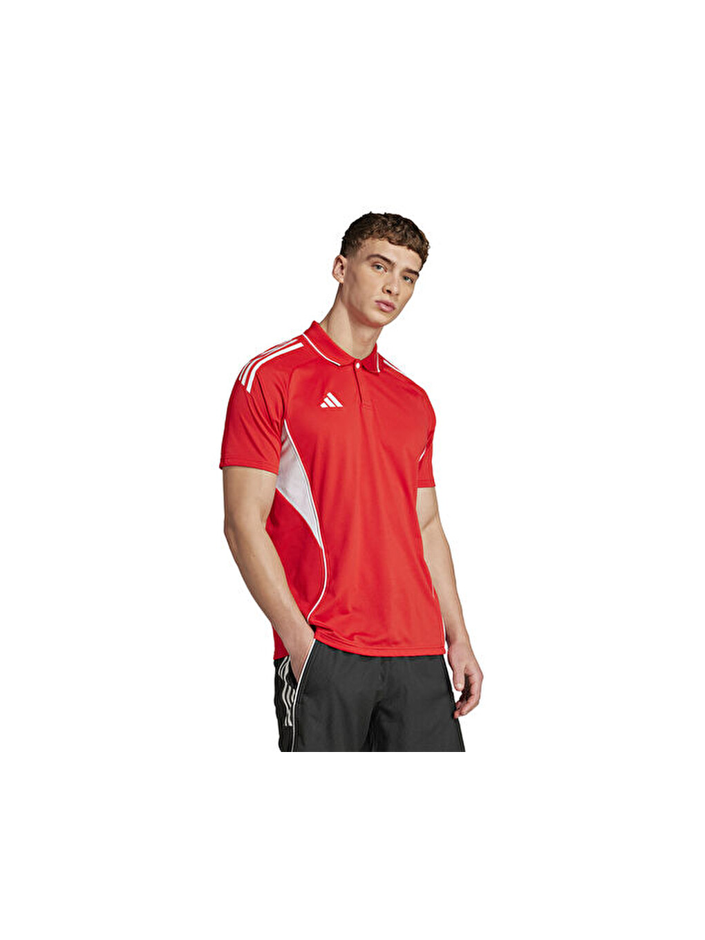 Tiro25c Erkek Futbol Polo Yaka Tişört Jy1802 Kırmızı-2