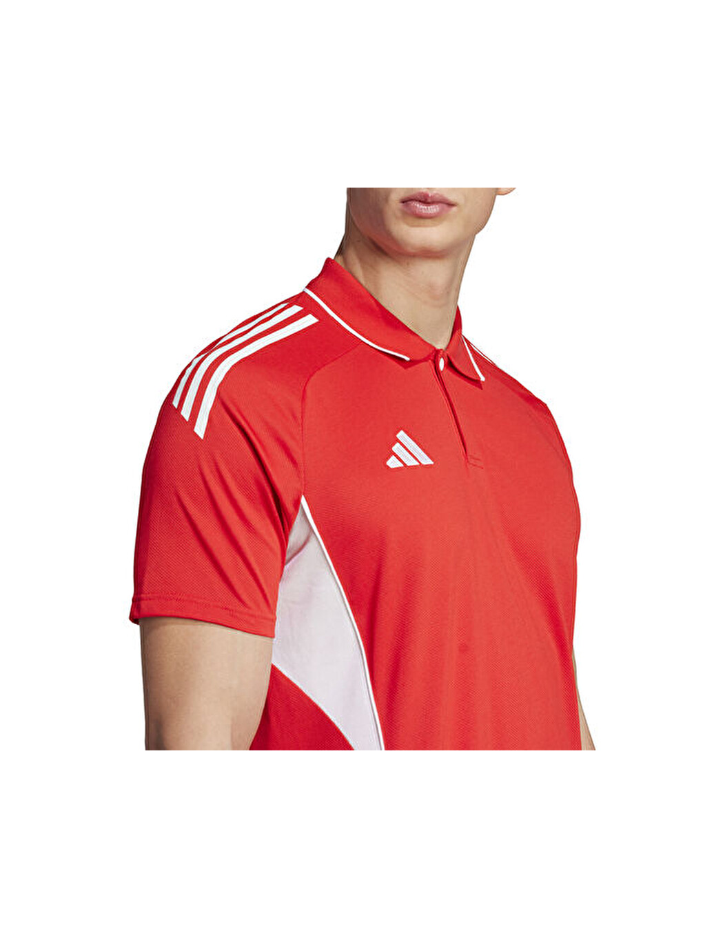 Tiro25c Erkek Futbol Polo Yaka Tişört Jy1802 Kırmızı-3