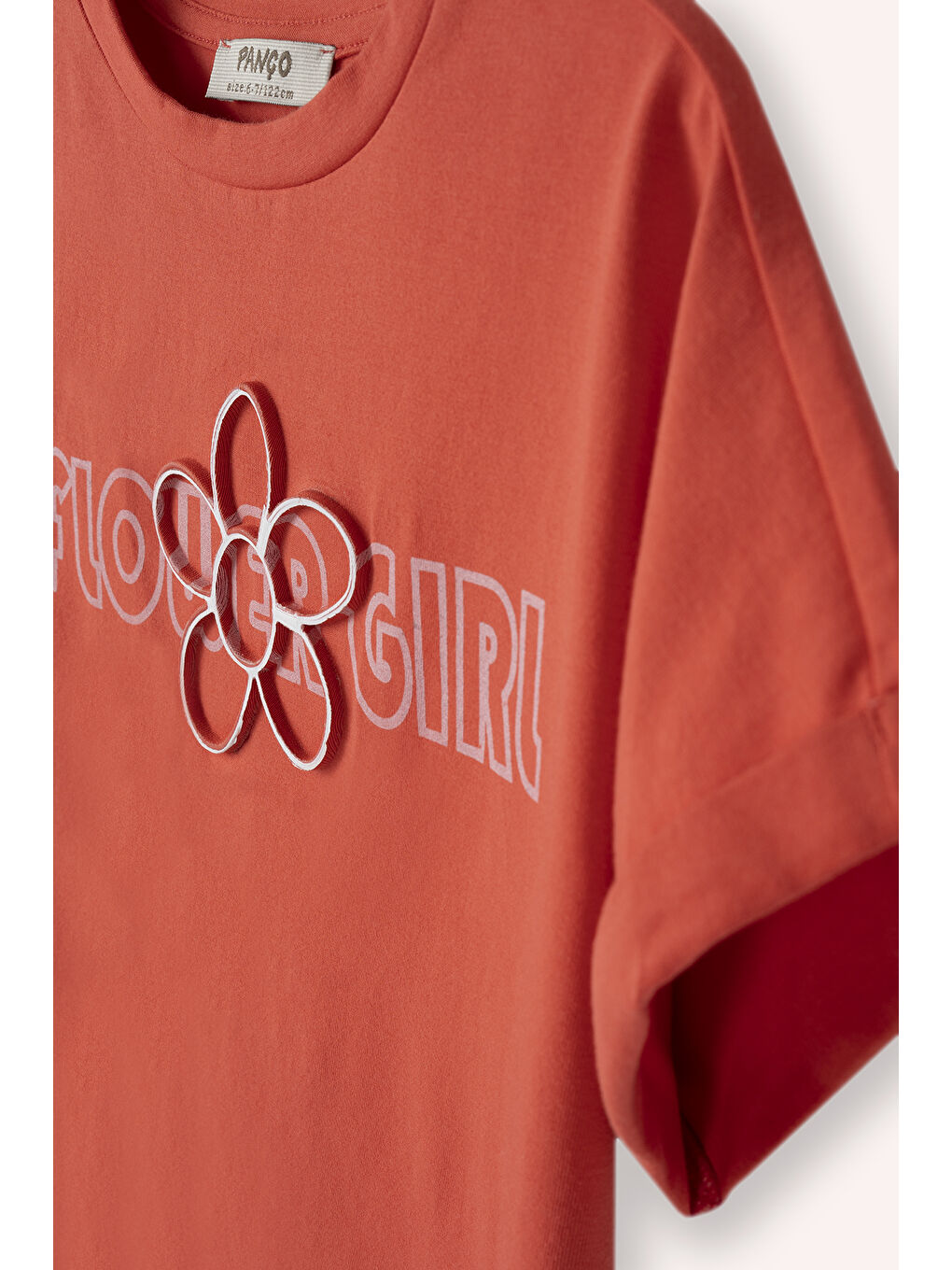 Kız Çocuk Baskılı T-Shirt Kırmızı-1