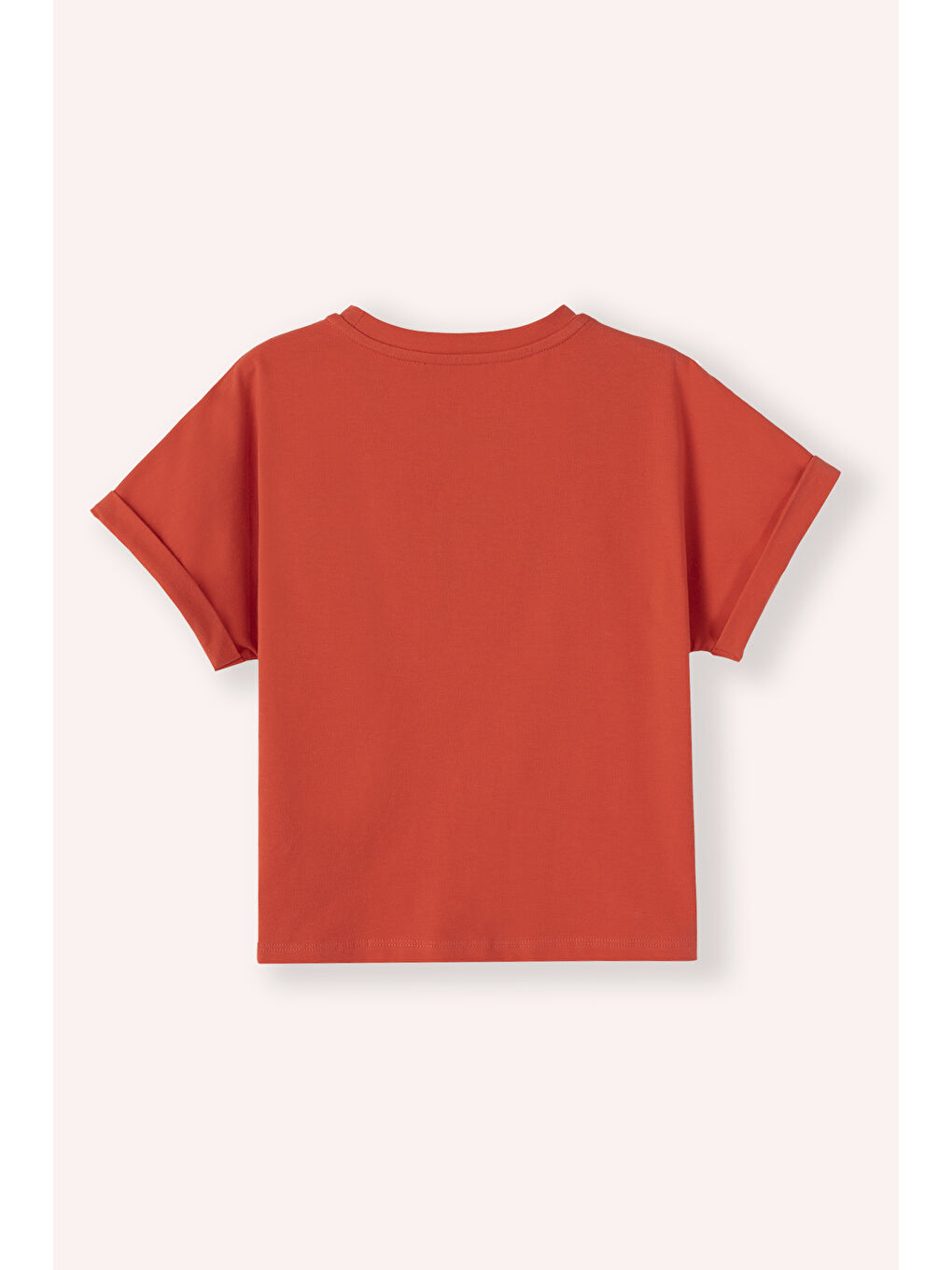 Kız Çocuk Baskılı T-Shirt Kırmızı-2