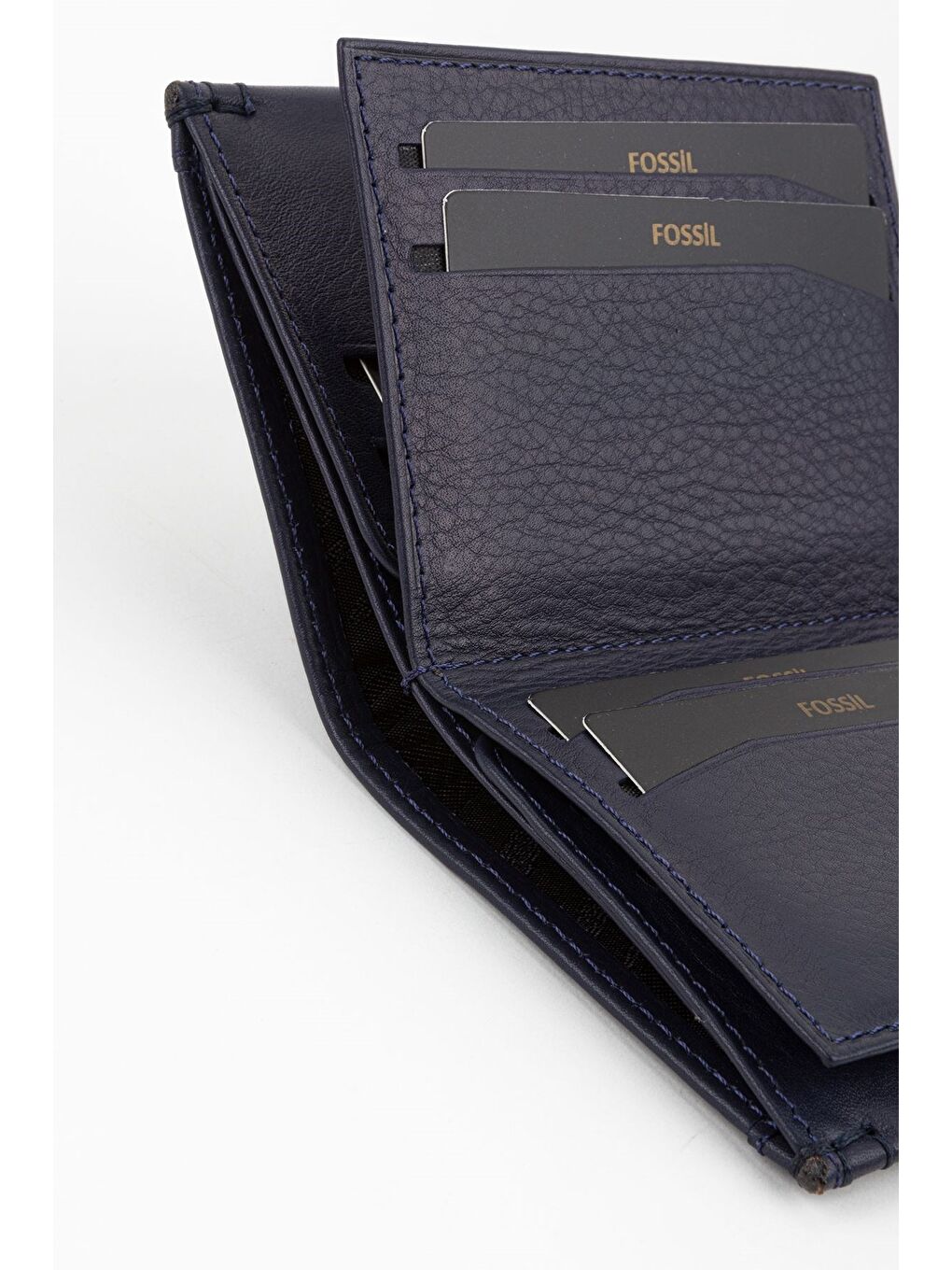 Lacivert Kutulu Hakiki Deri Taba Dikey Erkek El Portföyü Cüzdan-4