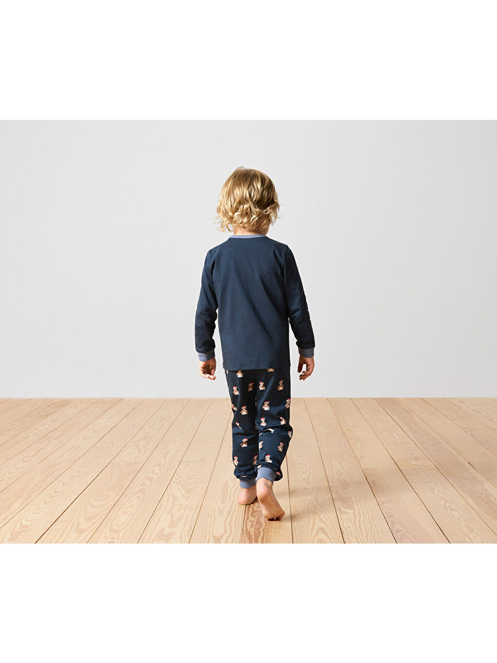Lacivert Çocuk Pijama, Ayı-1