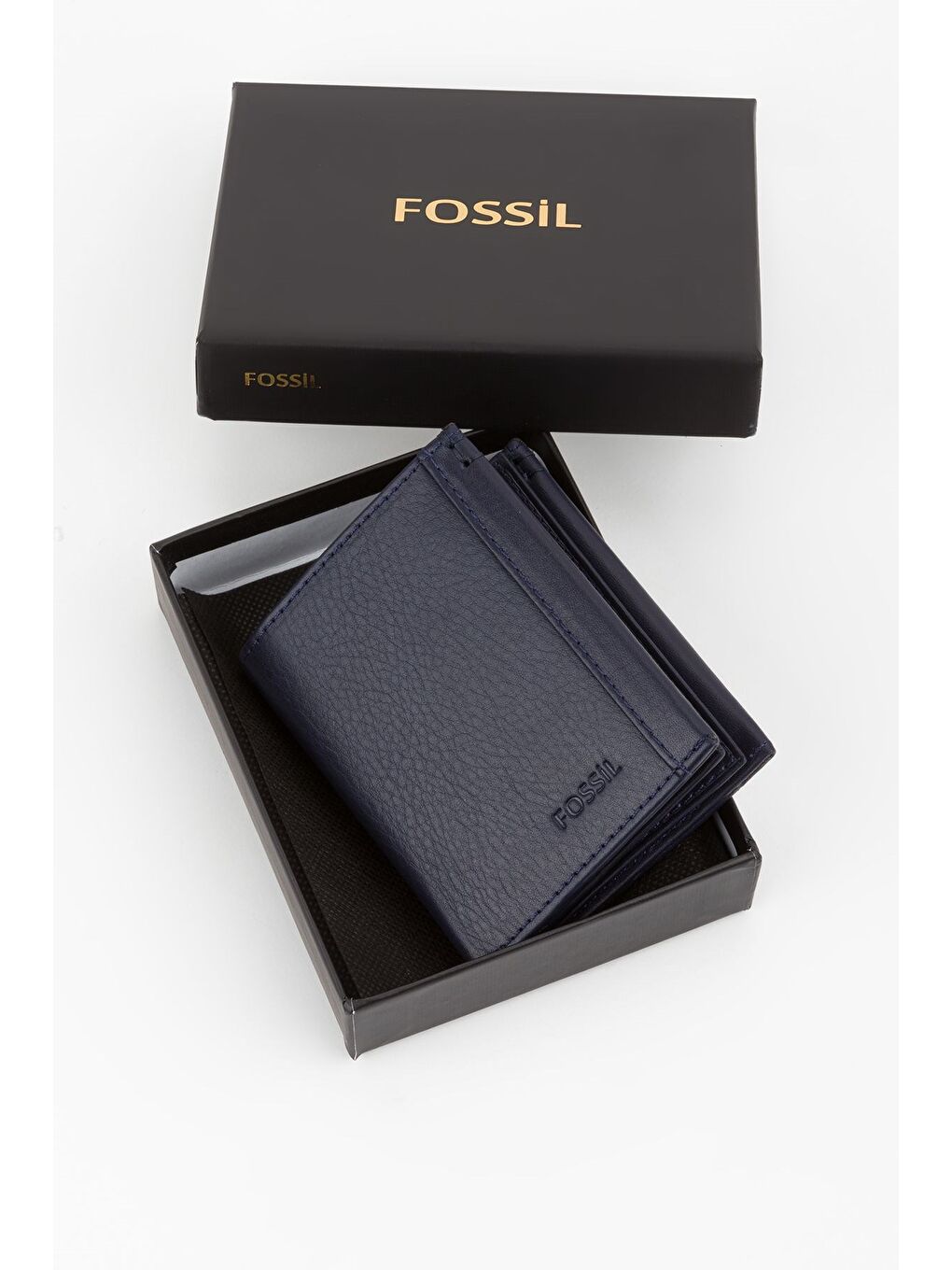 Lacivert Kutulu Hakiki Deri Taba Dikey Erkek El Portföyü Cüzdan-6