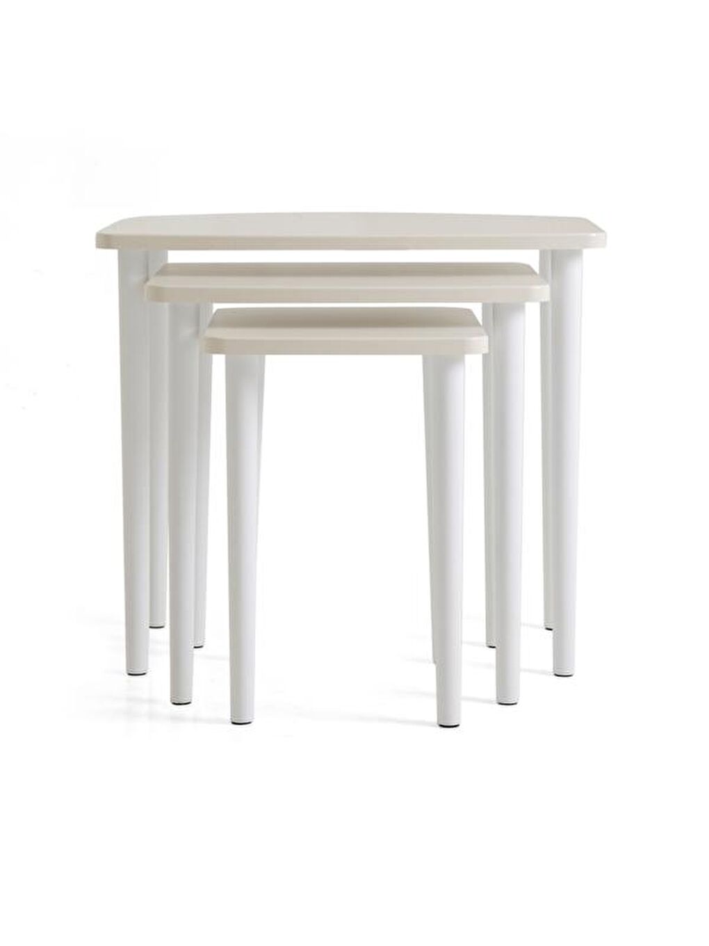 Ekru Kardelen Zigon Sehpa - Krem-3