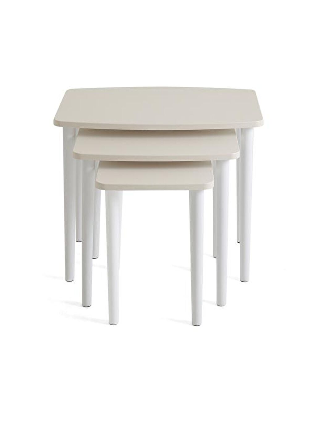 Ekru Kardelen Zigon Sehpa - Krem-4