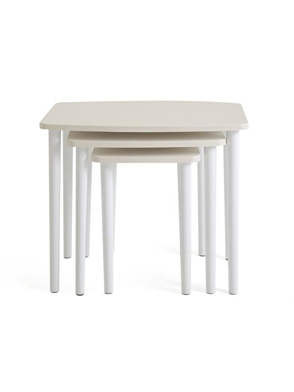 Ekru Kardelen Zigon Sehpa - Krem-5