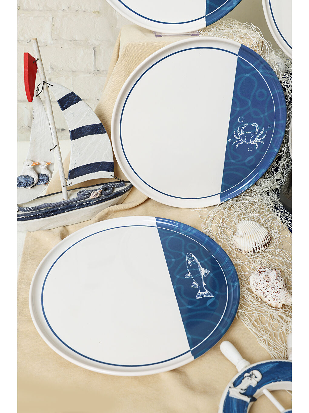 Karışık Bodrum Serisi Nordıc Servis Tabağı 28 Cm 6 Adet-2