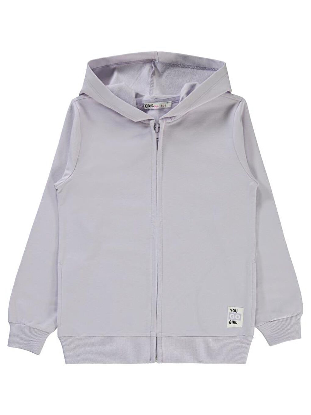 Girls Basic 6-9 Yaş Hırka - Lila 6-7 Yaş