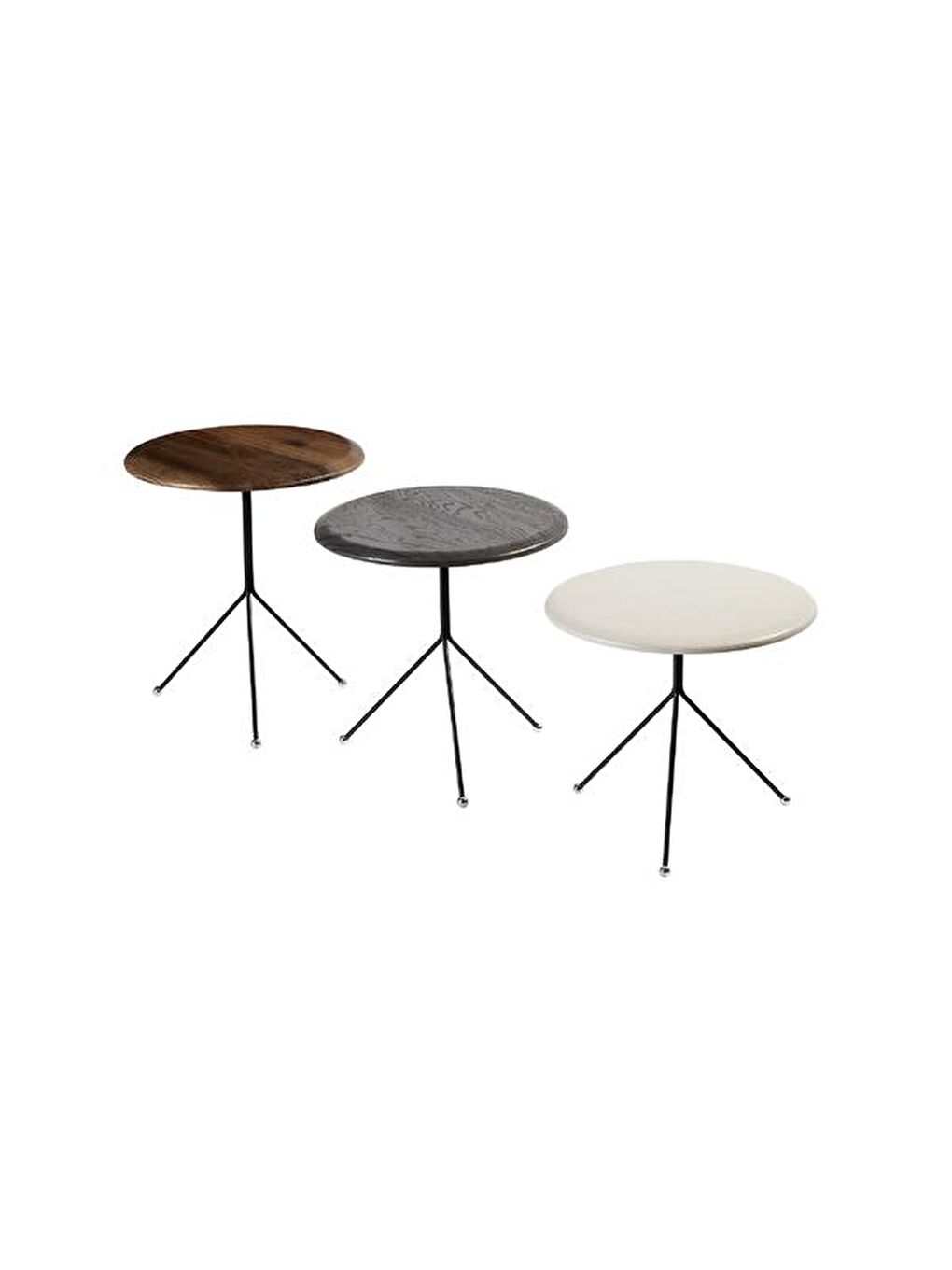 Trio Zigon Sehpa - Kahverengi - 41 cm-4