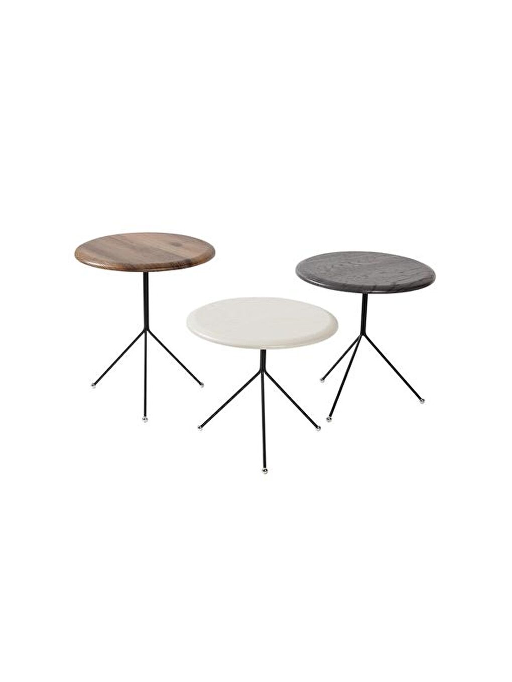 Trio Zigon Sehpa - Kahverengi - 41 cm-5