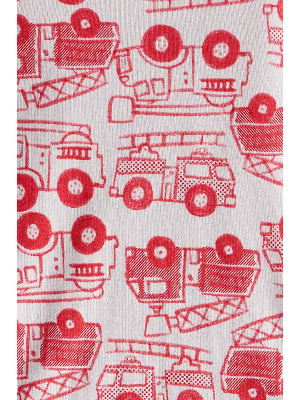 Erkek Bebek Kırmızı Pijama Set-2