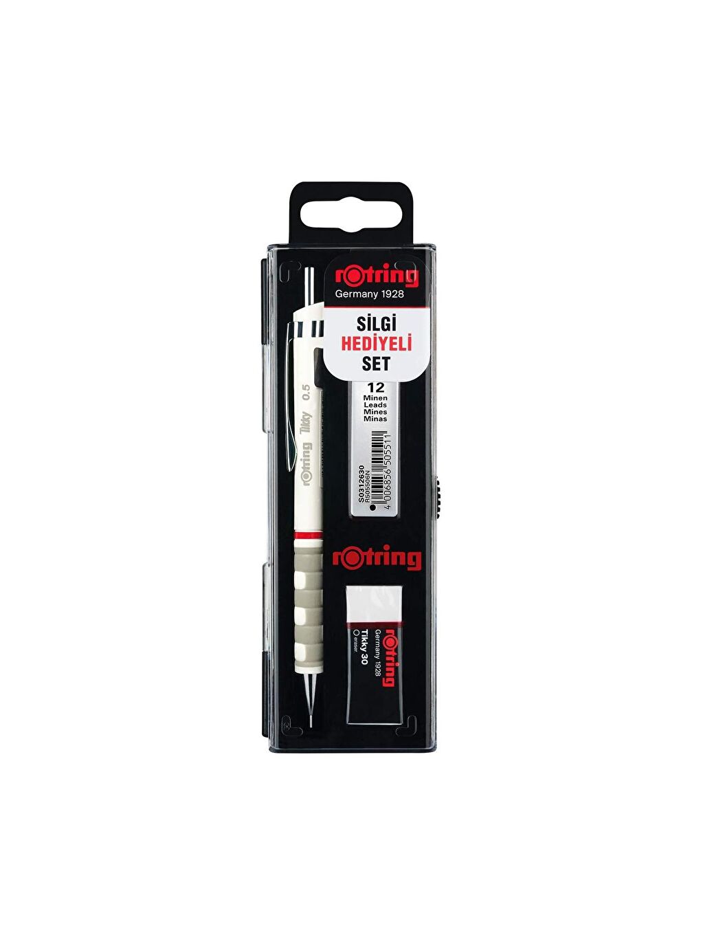 Rotring Beyaz Tikky Okul Seti Uç+ Silgi Hediyeli Versatil Seti 0.5