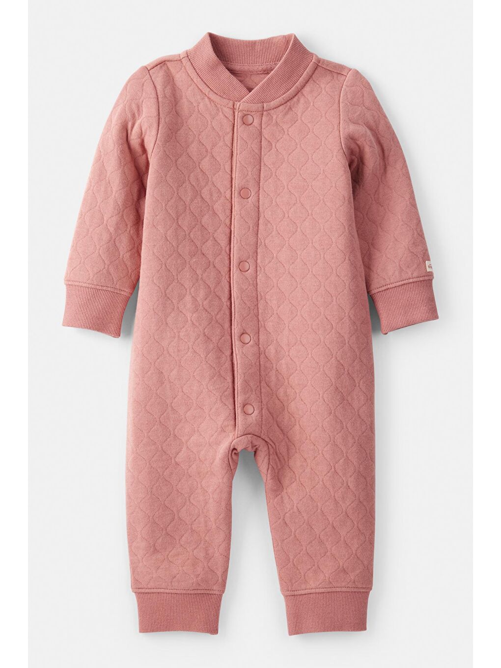 Kız Bebek Pembe Kapüşonlu Tulum