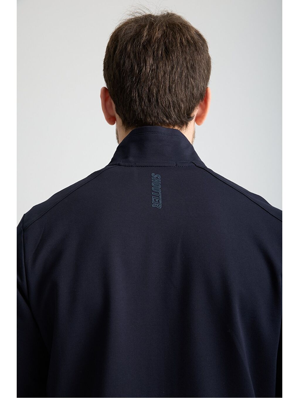Lacivert  Erkek Luxe Eşofman Takımı Rahat Kalıp Manşetli Minimal Logo-4
