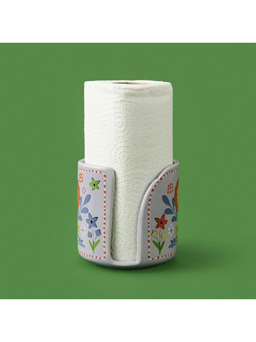 Kitchen Çiçekli Havlu Peçetelik - Mor - 12 cm