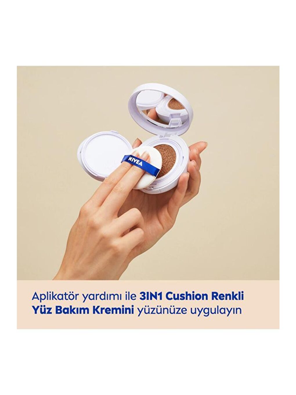 NIVEA Açık Bej NIVEA Cellular Expert Finish Cushion Renkli Yüz Bakım Kremi - 7