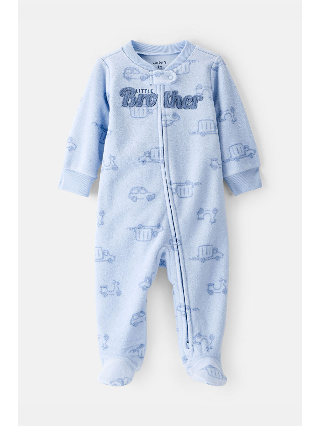 Erkek Bebek Mavi Polar Tulum