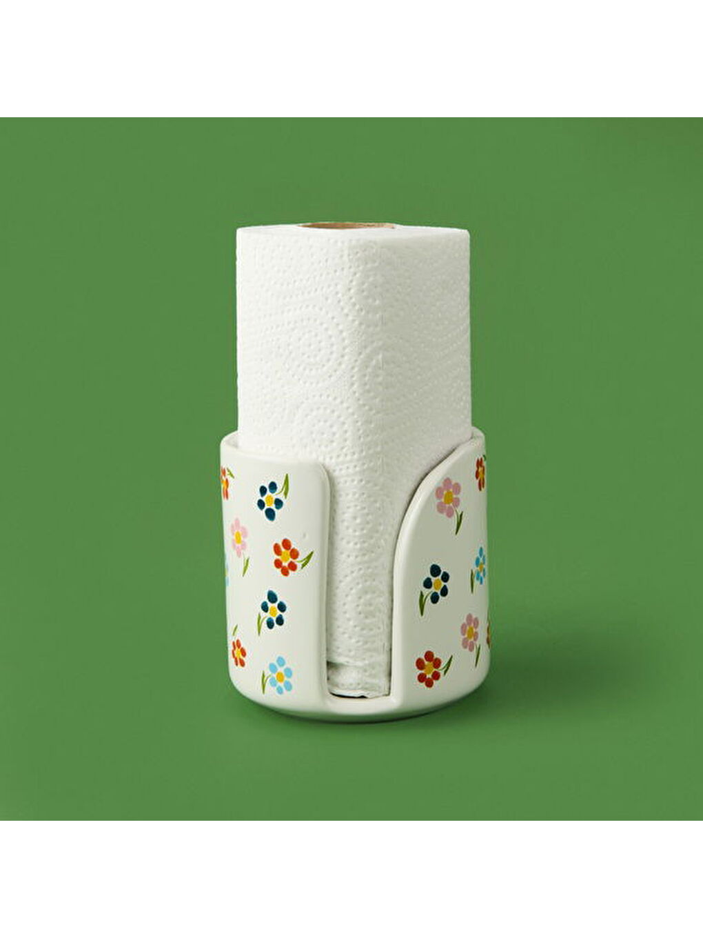 Kitchen Çiçekli Havlu Peçetelik - Bej - 12 cm-1