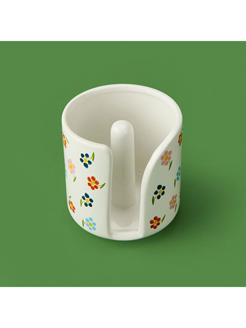 Kitchen Çiçekli Havlu Peçetelik - Bej - 12 cm-3