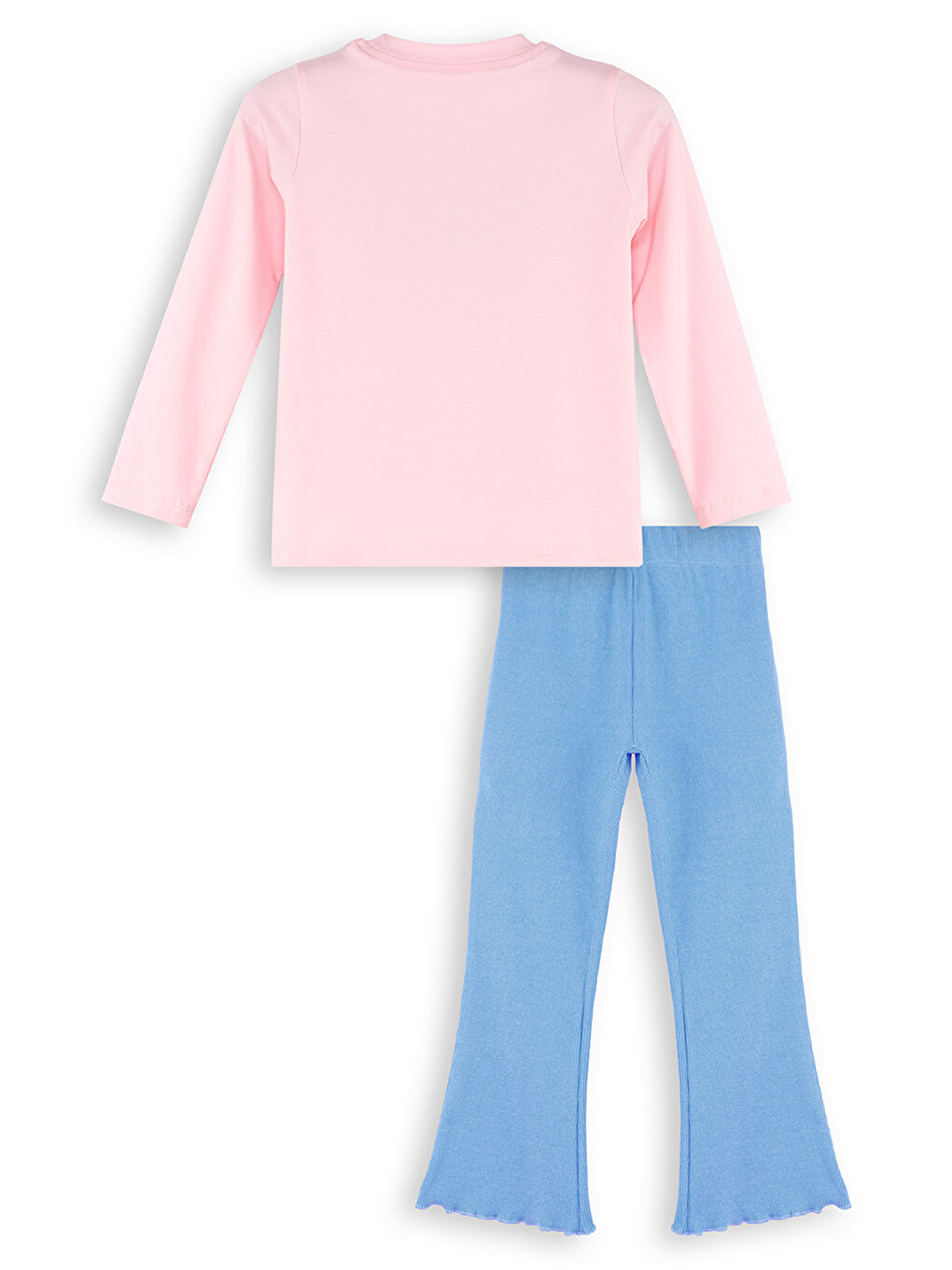 Pembe Kedi Kız Çocuk T-Shirt Pantolon Takım-3