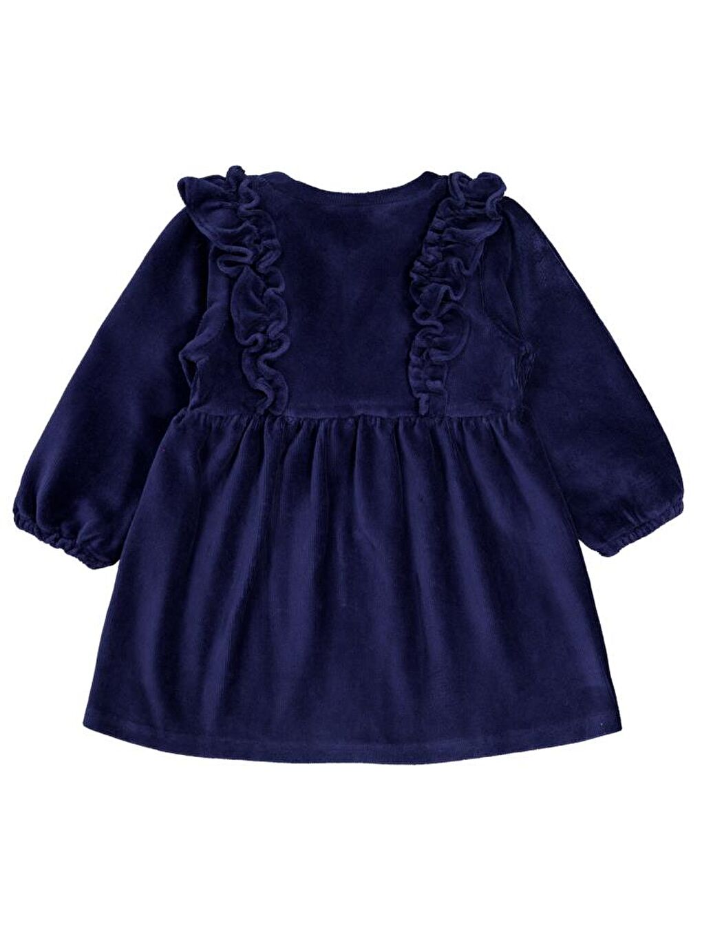 Girls Fırfırlı 2-5 Yaş Elbise - Lacivert 4-5 Yaş-1