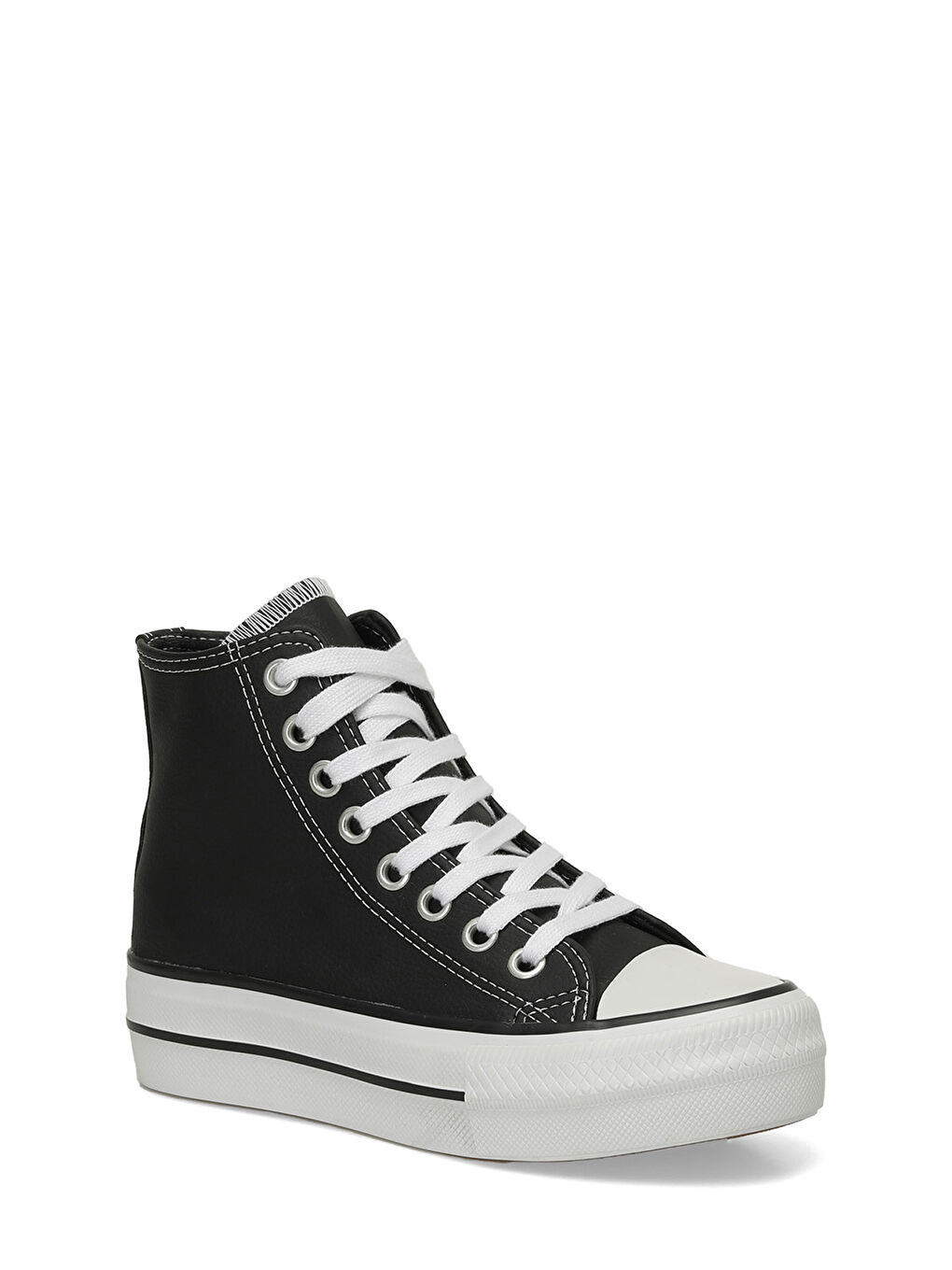 TRX24K-882 4PR Siyah Kadın Sneaker Bot-1