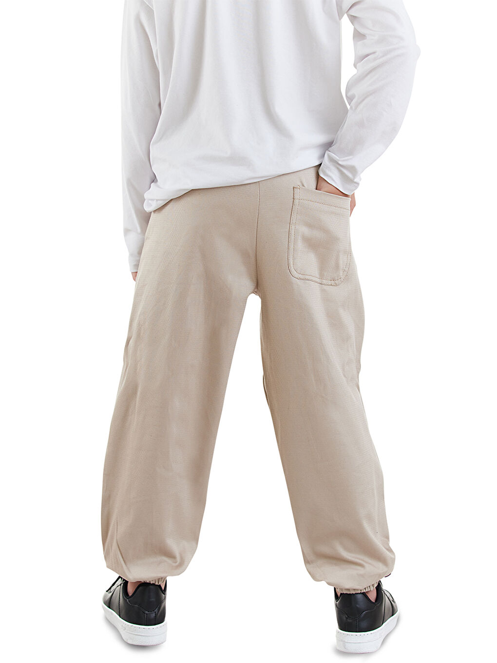 Erkek Çocuk Bej Gabardin Pantolon-1