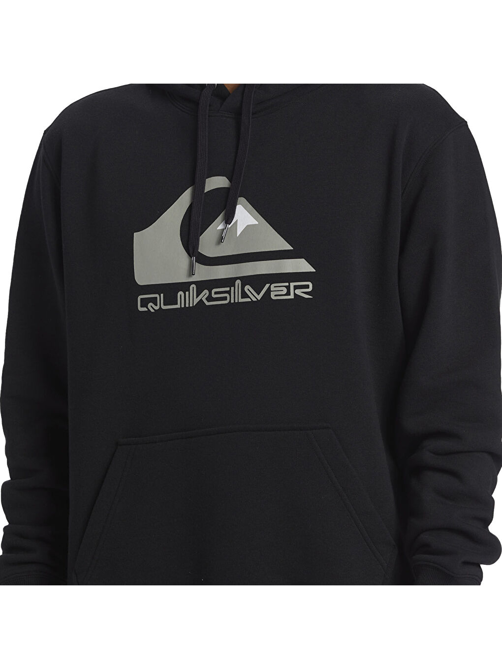 Big Logo Hoodie Erkek Siyah Kapüşonlu Sweatshirt-1