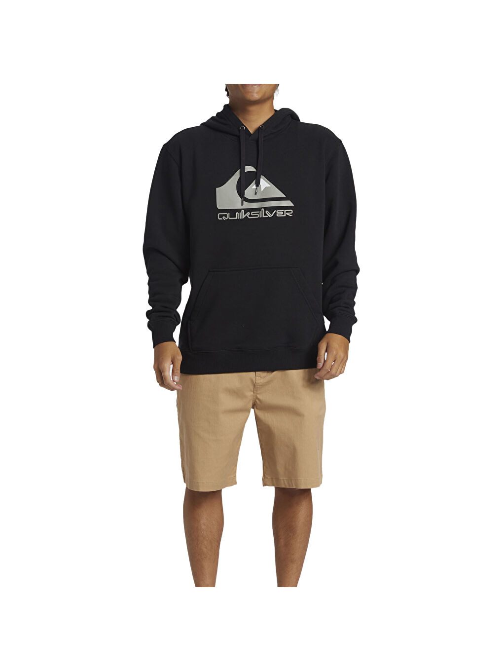 Big Logo Hoodie Erkek Siyah Kapüşonlu Sweatshirt-2